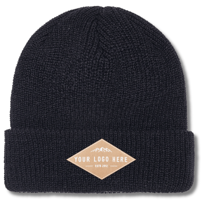 Flexfit 1545K – Ribbed Knit Beanie | Custom Beanies with Your Logo in Bulk-embroidered-Dekni Creations Inc.