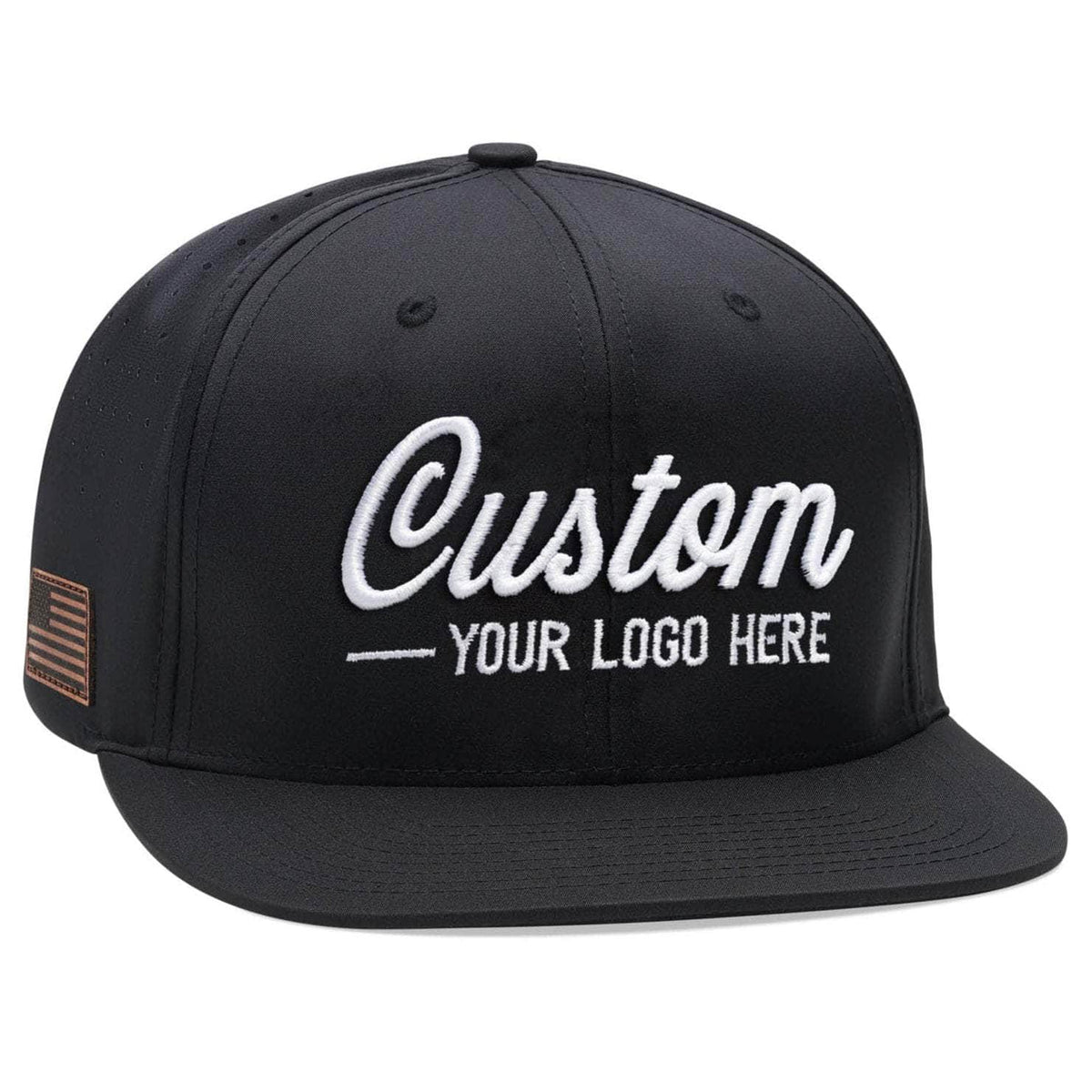 C51-PERF – Laser Perforated Performance Snapback Flat Bill Hat | Custom Hats with Your Logo in Bulk-Dekni-Creations