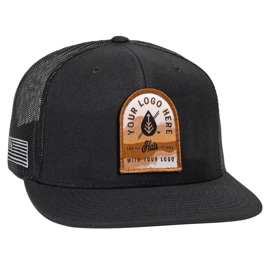 C52-WM – Wool Trucker Snapback Flat Bill Hat | Custom Hats with Your Logo in Bulk-Dekni-Creations