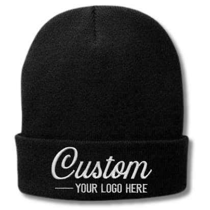 CP90L Port & Company® – Fleece-Lined Cuffed Knit Beanie | Custom Hats with Your Logo in Bulk-embroidered-Dekni Creations Inc.