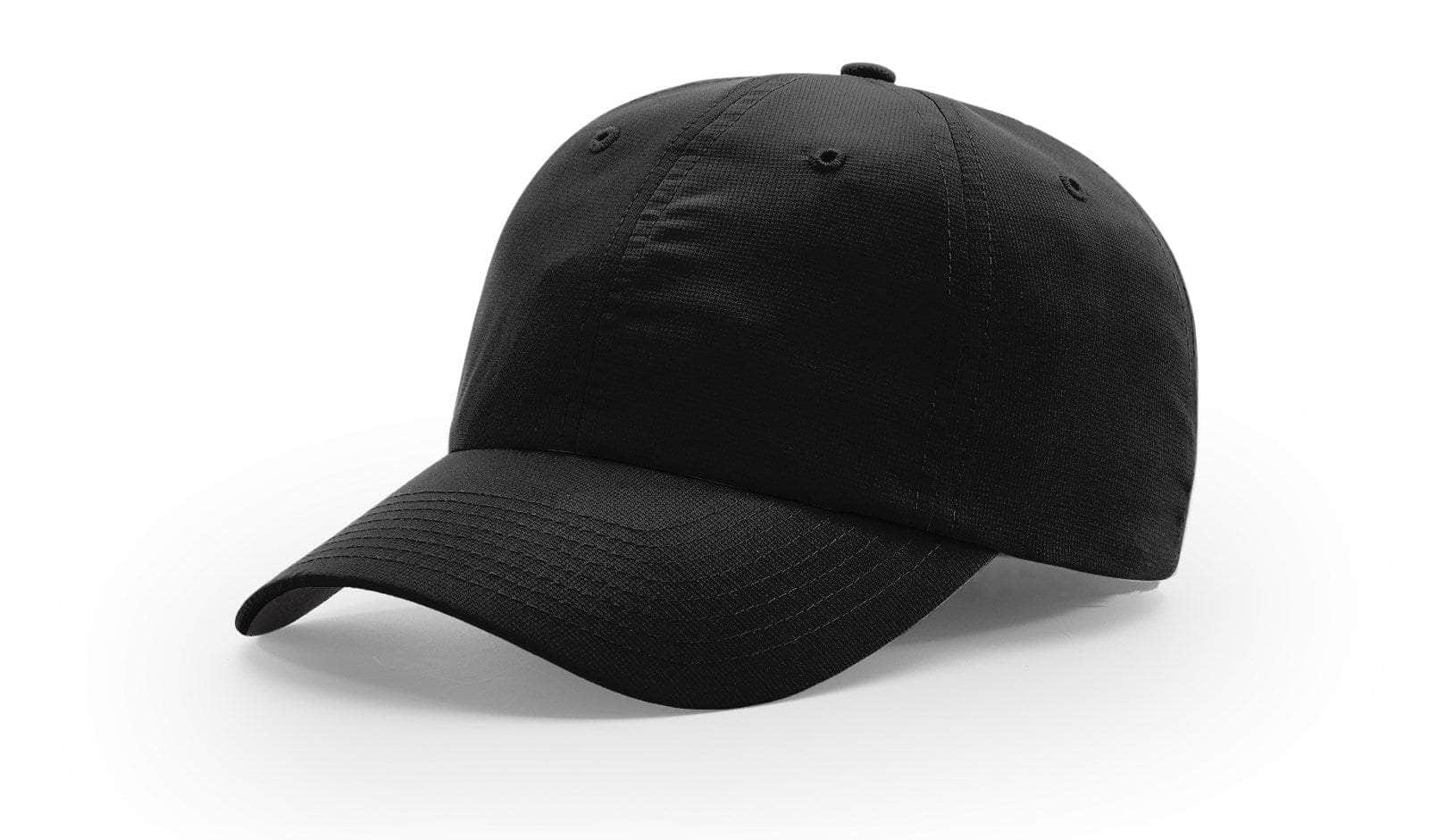 Richardson 220 – Lightweight Performance Baseball Dad Hat with UPF 35 | Custom Hats with Your Logo in Bulk-Black-Dekni-Creations