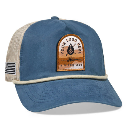 Richardson Bachelor 939 – 5-Panel Washed Cotton Rope Hat | Custom Hats with Your Logo in Bulk-Dekni-Creations