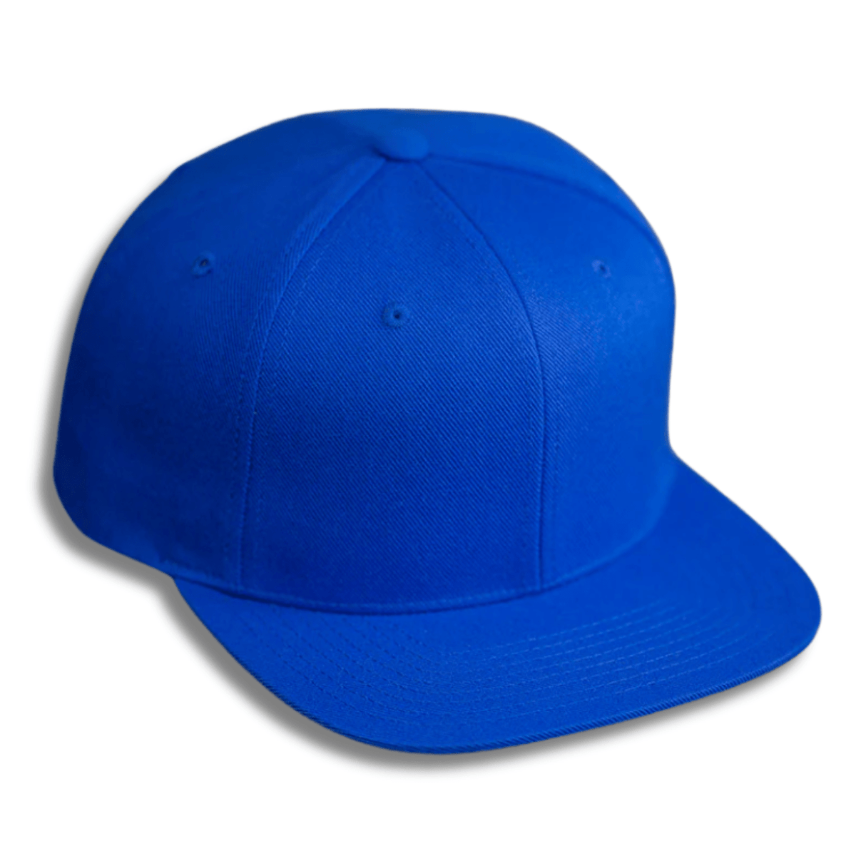 BLVNK C51 W High Profile Wool Flat Bill Hat Royal Blank for Bulk Customization by Dekni Creations