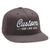 Brown Flexfit 6297F custom embroidered flat bill pro baseball hat with your logo by Dekni Creations