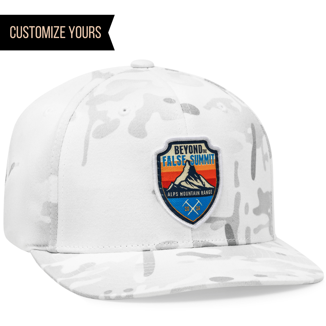 bulk custom patch 6089mc multicam white yupoong snapback no mesh flat bill company hats