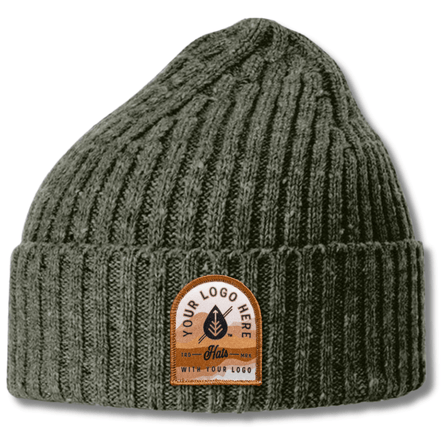 C06-MRNO – Merino Wool Blend Beanie | Custom Beanies with Your Logo in Bulk-embroidered-Dekni Creations Inc.