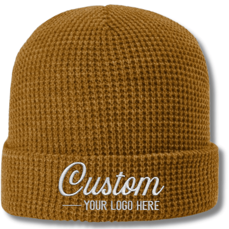 Richardson 146 – Waffle Knit Cuffed Beanie | Custom Beanies with Your Logo in Bulk-embroidered-Dekni Creations Inc.