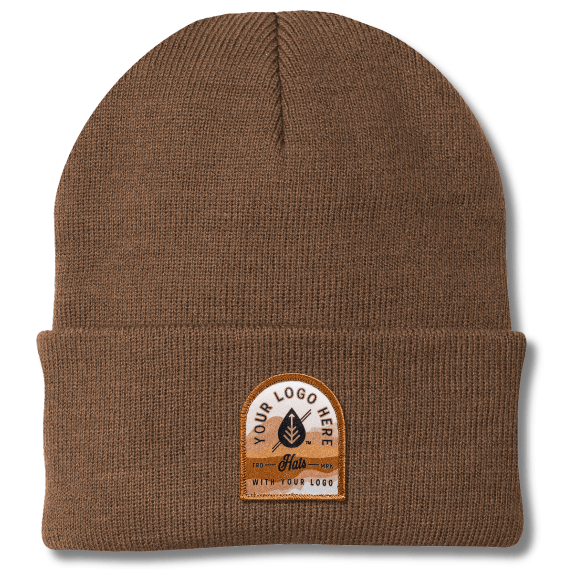 Port & Company CP90 – Knit Cap Stocking Beanie | Custom Beanies with Your Logo in Bulk-printed-patch-Dekni Creations Inc.