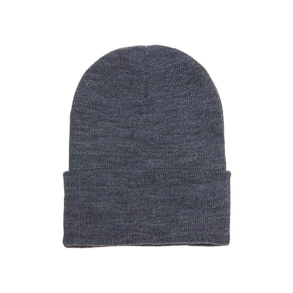 Yupoong 1501KC – Cuffed Knit Beanie | Custom Beanies with Your Logo in Bulk-Dark Grey-Dekni-Creations