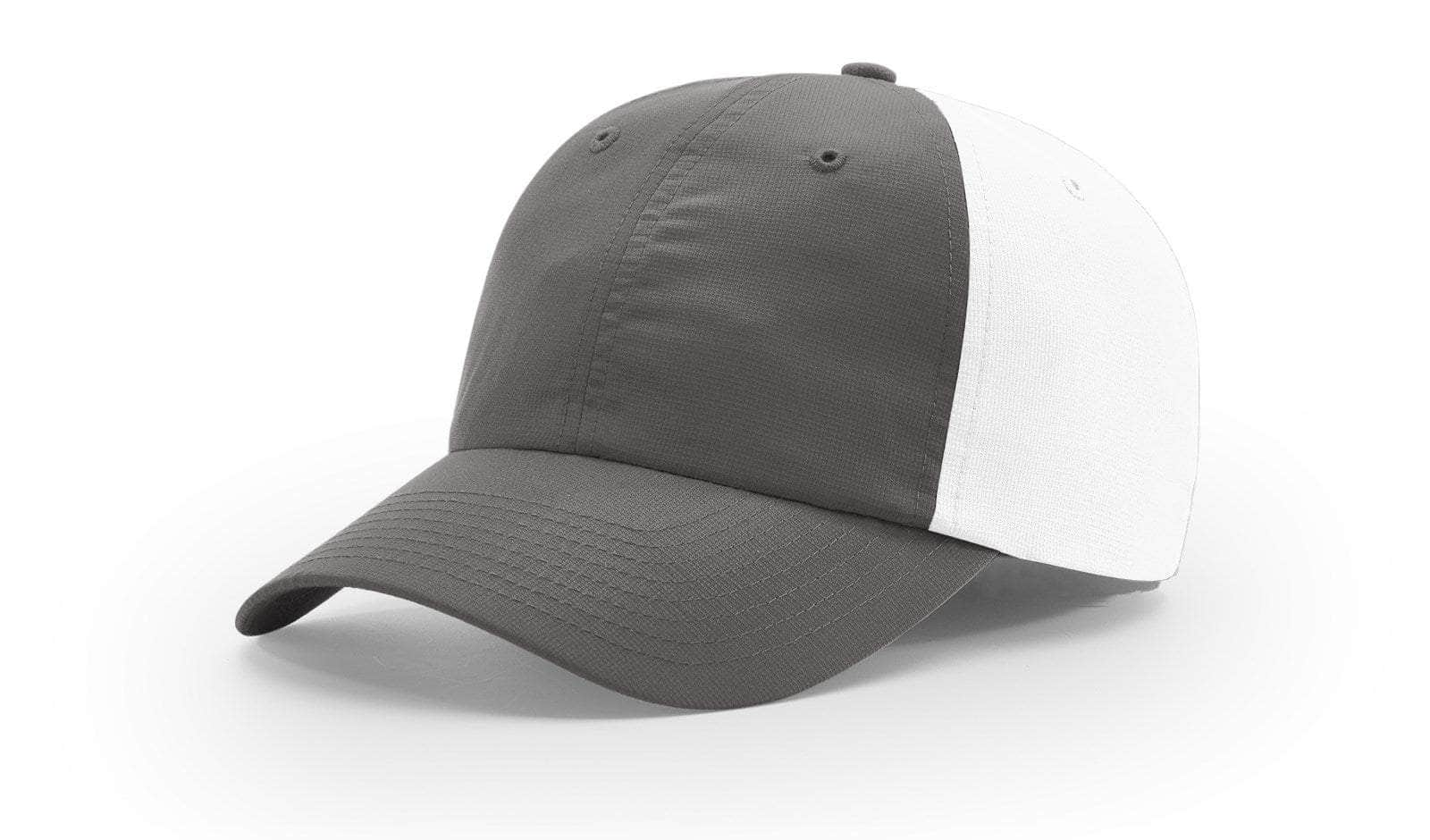 Richardson 220 – Lightweight Performance Baseball Dad Hat with UPF 35 | Custom Hats with Your Logo in Bulk-Charcoal/White-Dekni-Creations