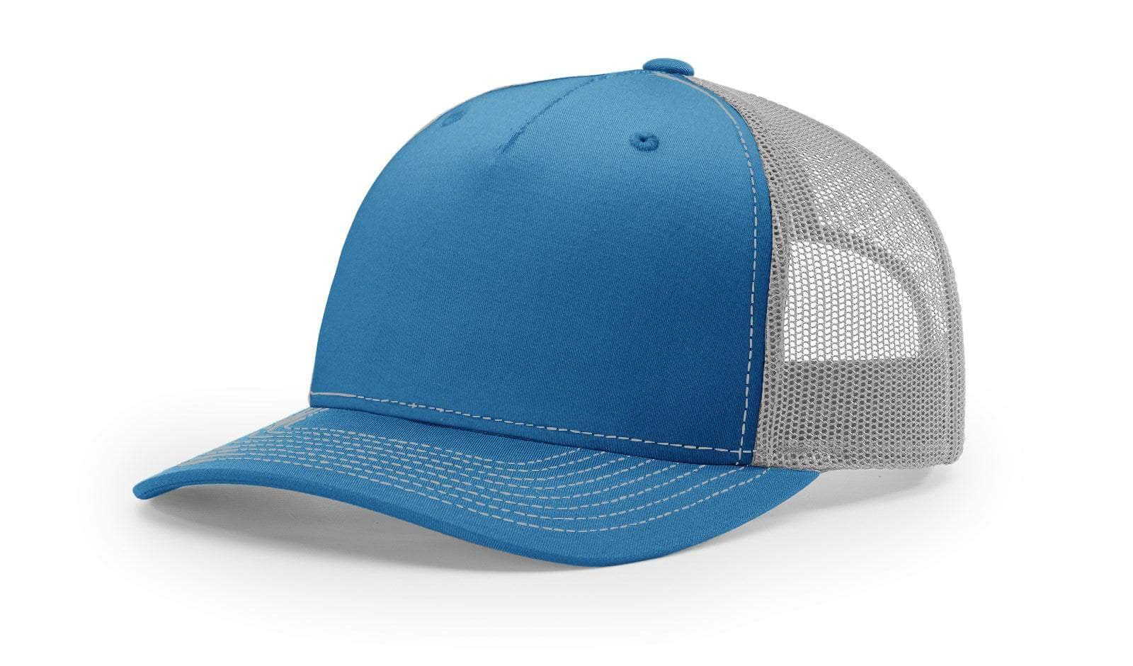 Cobalt Blue Richardson 112FP Low Profile Trucker Hat Blank for Customizing With Your Logo In Bulk by Dekni Creations