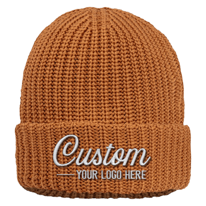 Sportsman SP90 – Chunky Knit Extra Thick Beanie | Custom Beanies with Your Logo in Bulk-embroidered-Dekni Creations Inc.