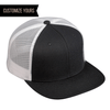 customizable with logo black white custom hats trucker