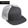 customizable with logo charcoal white custom hats trucker