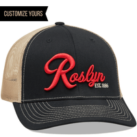 customized 3d puff emboridery logo on richardson 112 trucker snapback hat in bulk embroidered in usa with recycled embroidery thread