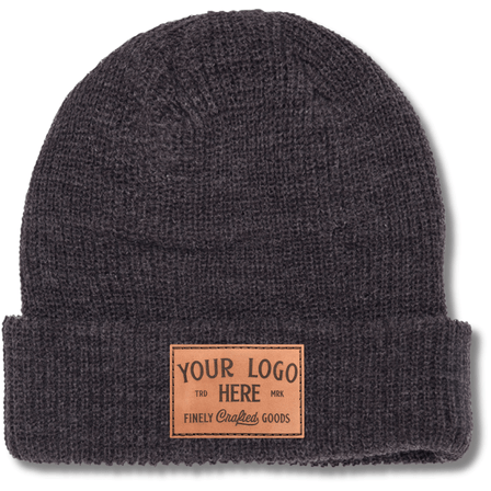 Flexfit 1545K – Ribbed Knit Beanie | Custom Beanies with Your Logo in Bulk-embroidered-Dekni Creations Inc.