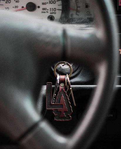 custom leather keychains by dekni creations