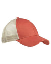 orange khaki ec7070 eco friendly organic cotton trucker hat customizable in bulk wholesale