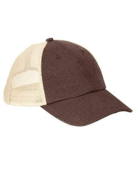 brown khaki ec7095 econscious sustainable baseball trucker hemp hats in bulk custom logo