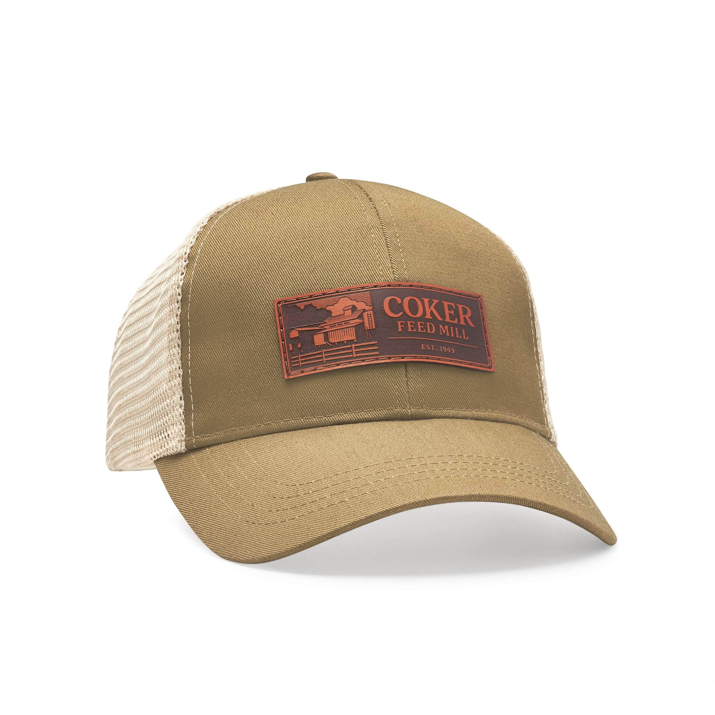 leather patch hats with custom logo eco friendly organic cotton veg tan leather