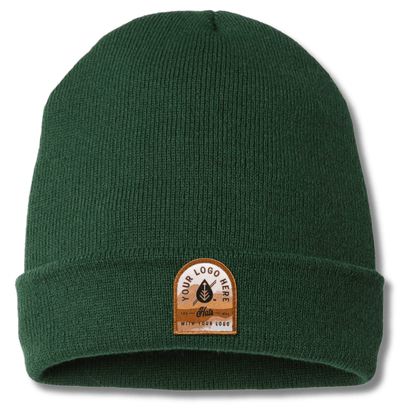 Cap America TKN24 – Made in USA Beanie | Custom Beanies with Your Logo in Bulk-printed-patch-Dekni Creations Inc.