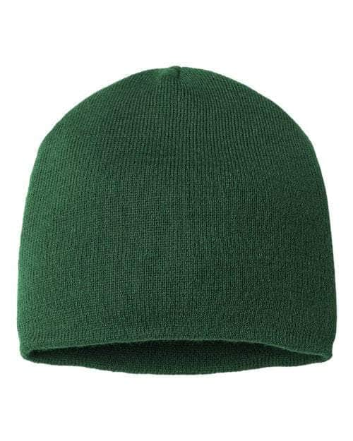 CAP AMERICA TKN28 - 8 1/2" Knit Uncuffed - Made in USA Beanie (Bulk Custom With Your Logo)