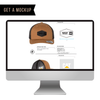 free mockup for custom hats online with custom logo dekni creaitons