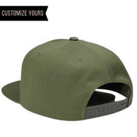 green c55 ct snapback closure 5 panel pinch front structured hard hat flat bill bulk ordering customized with leather patch or embroidery back or side embroidery