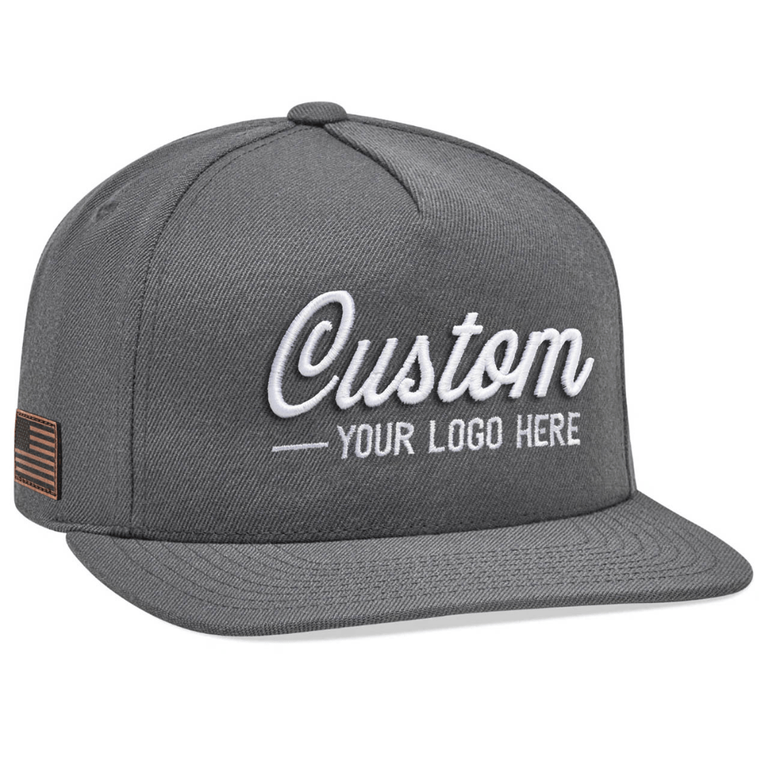 Yupoong 5089M – High-Profile 5-Panel Flat Bill Snapback Hat | Custom Hats with Your Logo in Bulk-Dekni-Creations