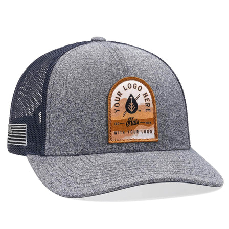 Richardson 115CH – Low-Profile Heathered Trucker Hat | Custom Hats with Your Logo in Bulk-Dekni-Creations