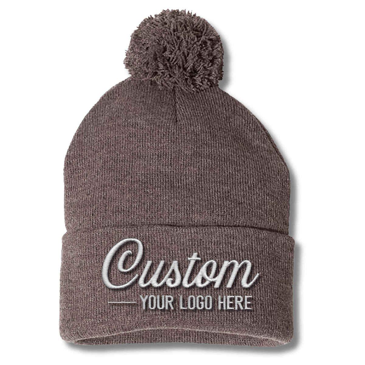 Sportsman SP15 – Knit Pom Beanie Stocking Cap | Custom Beanies with Your Logo in Bulk