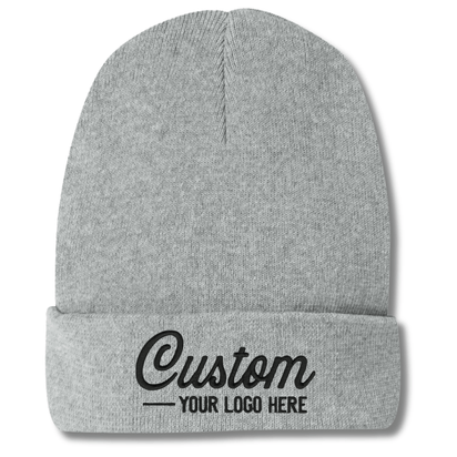 District® DT815 Re-Beanie™ – Recycled Cotton & Polyester Beanie | Custom Beanies with Your Logo-embroidered-Dekni Creations Inc.
