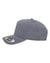 side heather grey Yupoong YP Classics - 5-Panel Snapback with Perforated Cap - 5389AP Structured, six-panel, high-profile Made from light-weight polyester with perforated panels for breathability