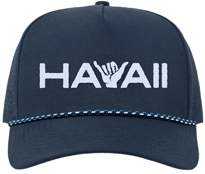 Hawaii Shaka Laser Golf Rope Hat – Recycled Performance Cap (Wholesale)