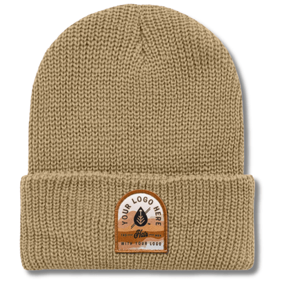 600 – Cuffed Beanie | Custom Beanies with Your Logo in Bulk-printed-patch-Dekni Creations Inc.