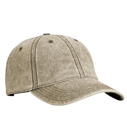 Richardson 382 – Snow Washed Cotton Canvas Unstructured Dad Hat | Custom Hats with Your Logo in Bulk-Khaki Washed-Dekni-Creations