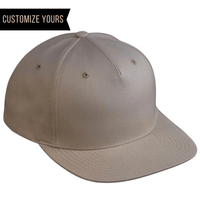 khaki c55 ct 5 panel pinch front structured hard hat flat bill snap back high profile customized leather patch or embroidered logo for bulk ordering