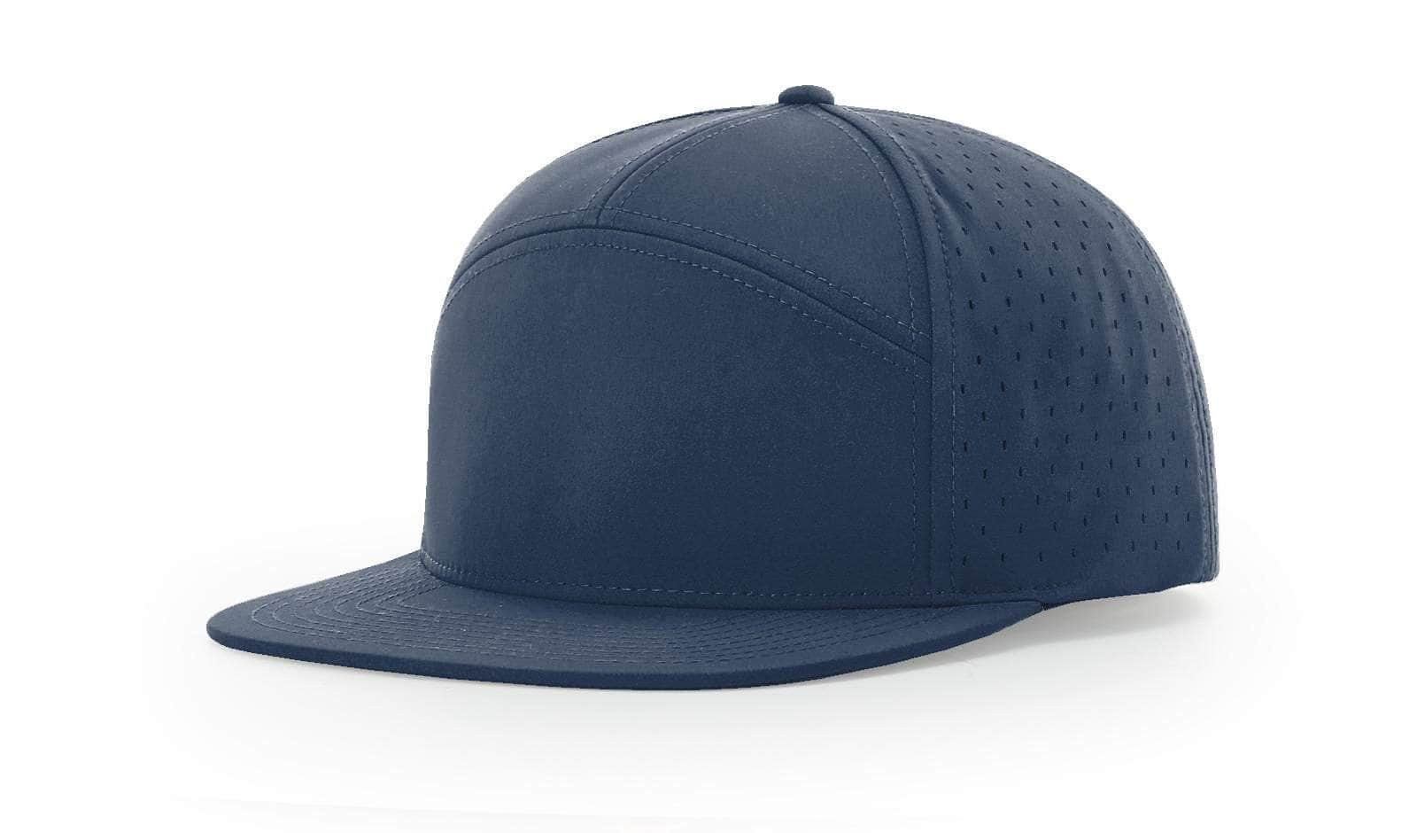 Richardson 169 Cannon – Performance 7-Panel Water-Resistant Snapback | Custom Hats with Your Logo in Bulk-Light Navy-Dekni-Creations