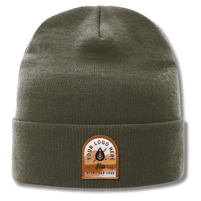 Richardson 139RE – Recycled Knit Beanie | Custom Beanies with Your Logo in Bulk-printed-patch-Dekni Creations Inc.