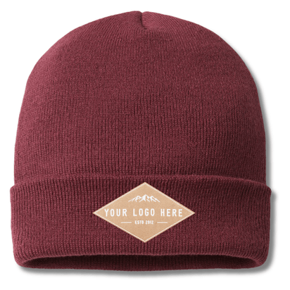 Cap America TKN24 – Made in USA Beanie | Custom Beanies with Your Logo in Bulk-woven-patch-Dekni Creations Inc.