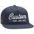 Navy C55CT Captuer Blvnk custom embroidered pinch front snapback hat with your logo by Dekni Creations