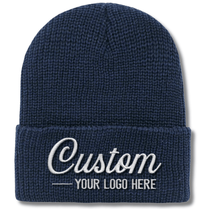 600 – Cuffed Beanie | Custom Beanies with Your Logo in Bulk-embroidered-Dekni Creations Inc.