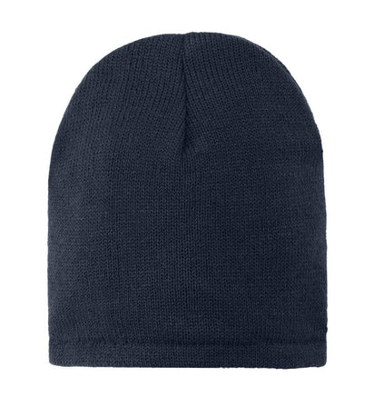 CP91L Port & Company® – Fleece-Lined Uncuffed Beanie | Custom Hats with Your Logo in Bulk-Navy-Dekni-Creations