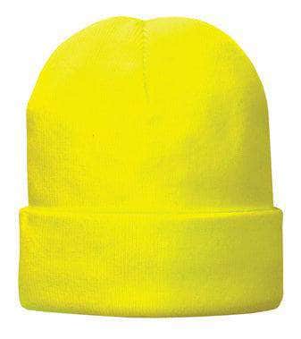 CP90L Port & Company® – Fleece-Lined Cuffed Knit Beanie | Custom Hats with Your Logo in Bulk-Neon Yellow-Dekni-Creations