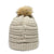 OC805 - Uncuffed Knit Stocking Cap Faux Fur Pom Pom (Custom With Your Logo)