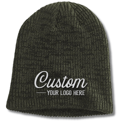 BA524 – Custom Ribbed Marled Beanie