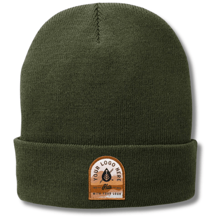CP90L Port & Company® – Fleece-Lined Cuffed Knit Beanie | Custom Hats with Your Logo in Bulk-embroidered-Dekni Creations Inc.