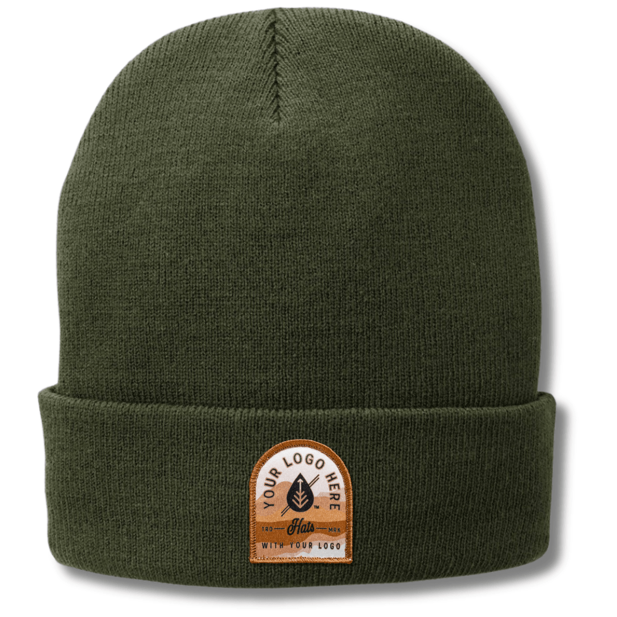 CP90L Port & Company® – Fleece-Lined Cuffed Knit Beanie | Custom Hats with Your Logo in Bulk-printed-patch-Dekni Creations Inc.