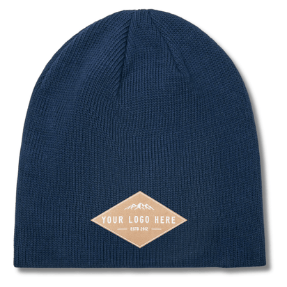 Econscious EC7040 – 100% Organic Cotton Beanie | Custom Beanies with Your Logo in Bulk-woven-patch-Dekni Creations Inc.