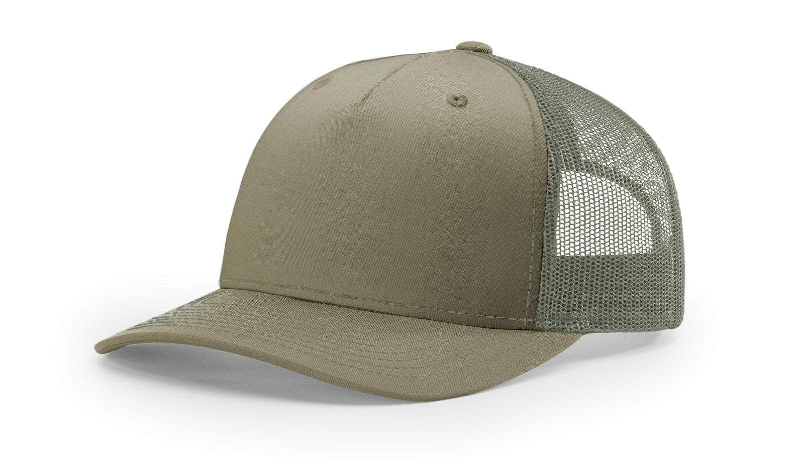 Pale Khaki Loden Richardson 112FP Low Profile Trucker Hat Blank for Customizing With Your Logo In Bulk by Dekni Creations